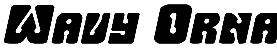 Wavy Ornamental Oblique cкачати шрифт безкоштовно